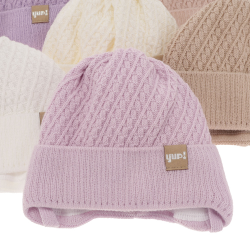 Girl's spring/ autumn hat pink with ears Dafia