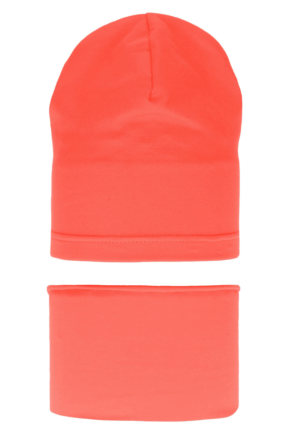 Girl's spring/ autumn set: hat and tube scarf red Hazelka