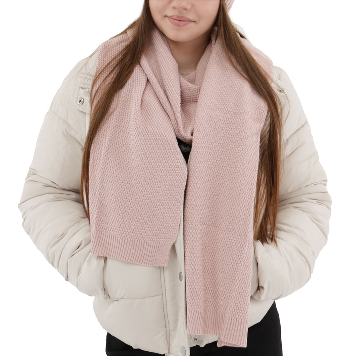 Women's winter scarf pink Agora