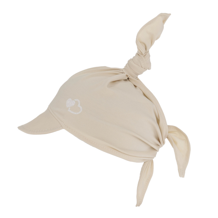 Cotton summer sun cap for girl beige Irene