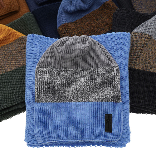 Boy's winter set: hat and scarf navy blue Sonik