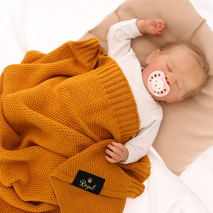 Bamboo-Cotton baby blanket honey Bing