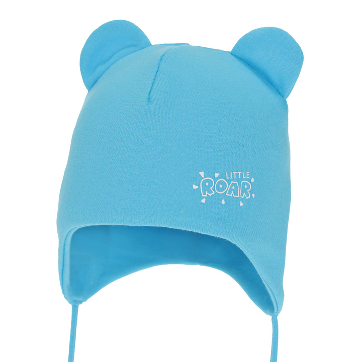 Boy's spring/ autumn hat, blue, cotton, with ears, Alrik