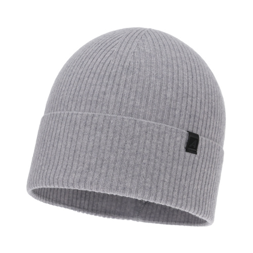 Men's autumn, winter hat, light grey, merino wool with cashmere, Azuryt
