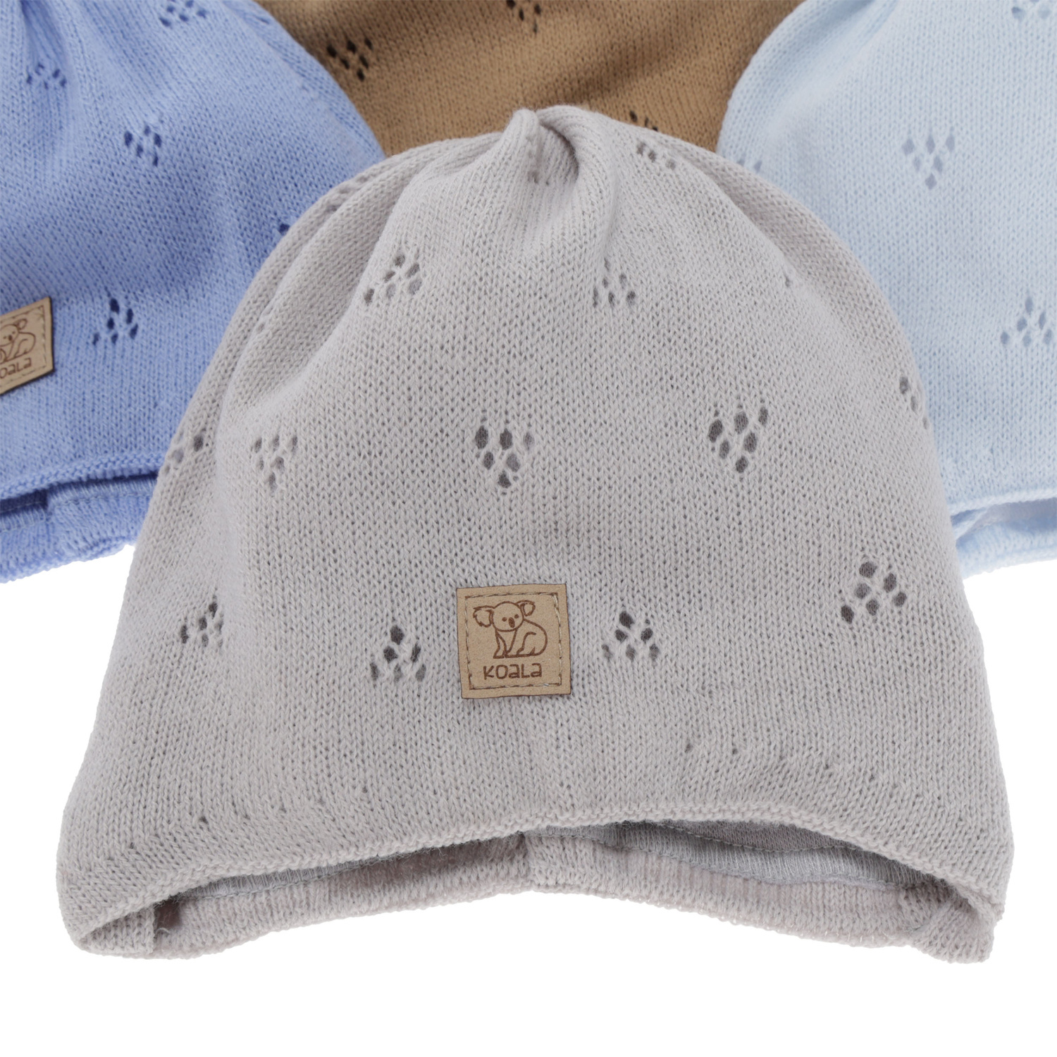 Boy's spring/ autumn hat, navy blue, with ears, Slate
