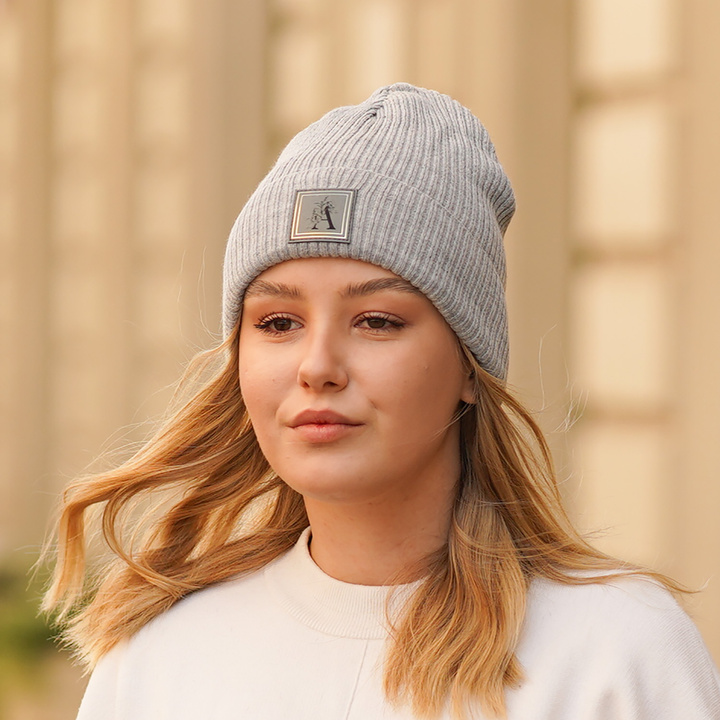 Woman's winter hat grey Eleonora