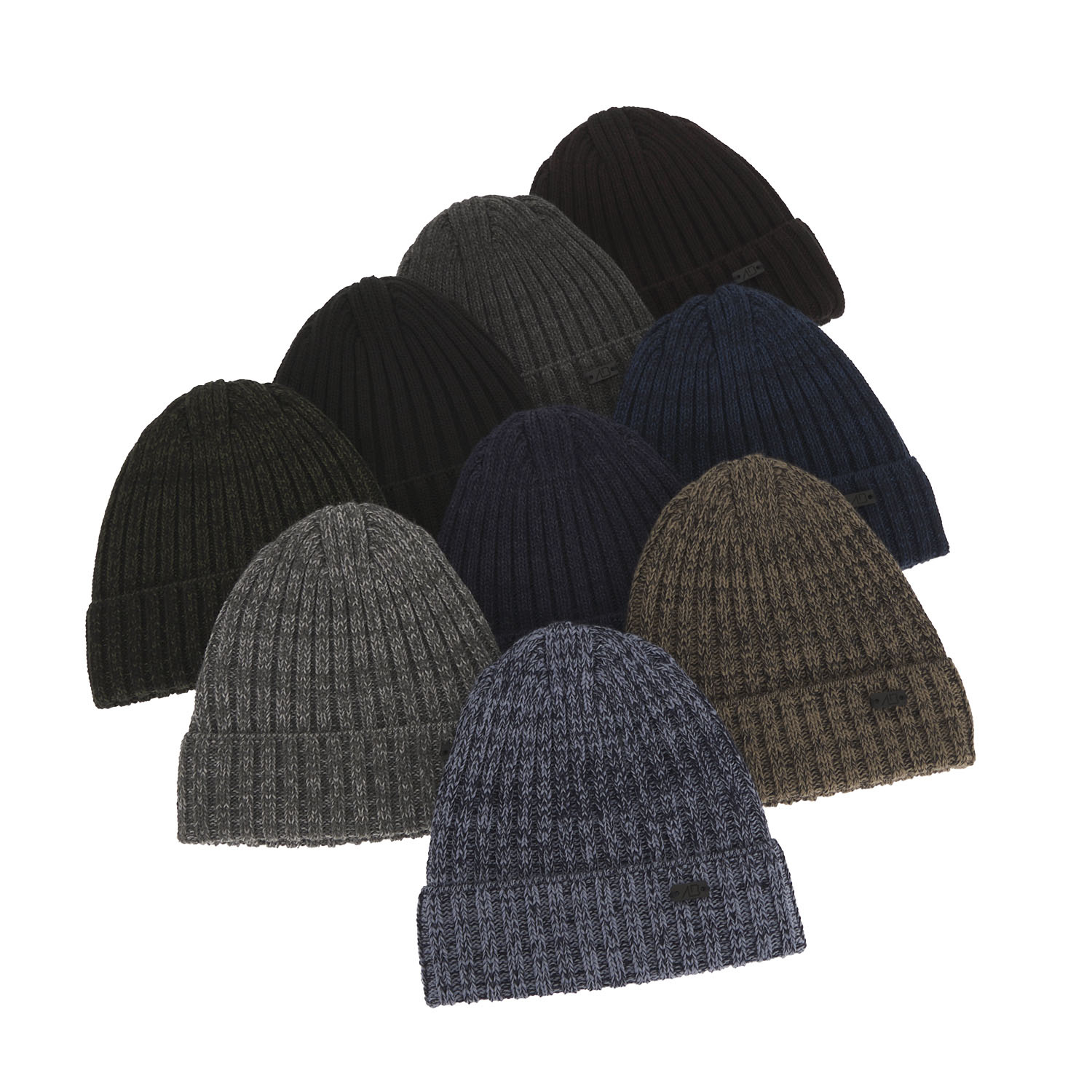 Men's winter hat navy blue merino wool Timon