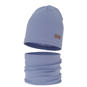 Boy's spring/ autumn set: hat and tube scarf blue Frizer