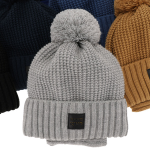 Boy's winter set: hat and tube scarf green Conan