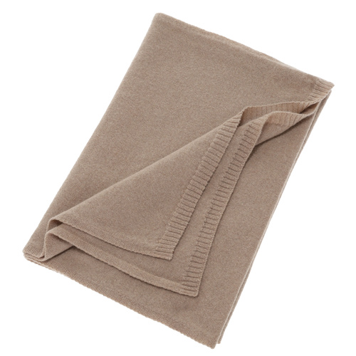 Woman's winter scarf, winter, beige, merino wool with cashmere, Irenia