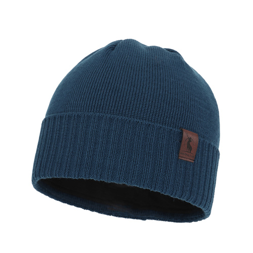 Men's winter hat - blue merino wool Hogan
