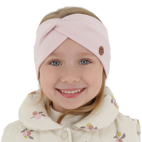 Girl's spring, autumn headband, cotton, pink Kasjana