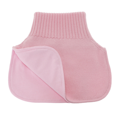 Girl's winter neck warmer, pink, 100% merino wool, Felice
