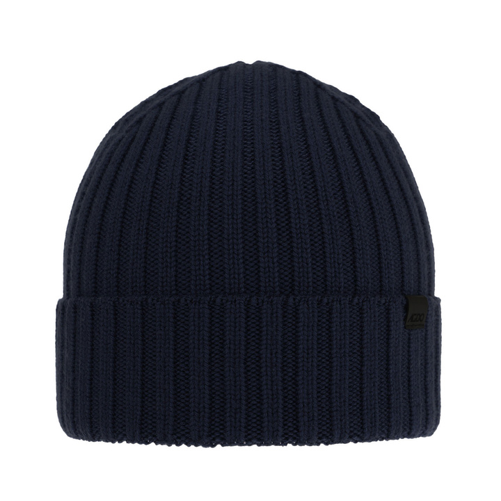 Men's winter hat navy blue Nathan 100% Extra Fine Merino Wool			