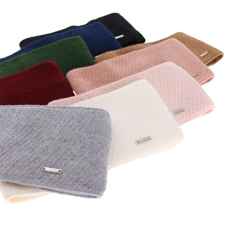 Woman's winter headband - beige merino wool Katrina