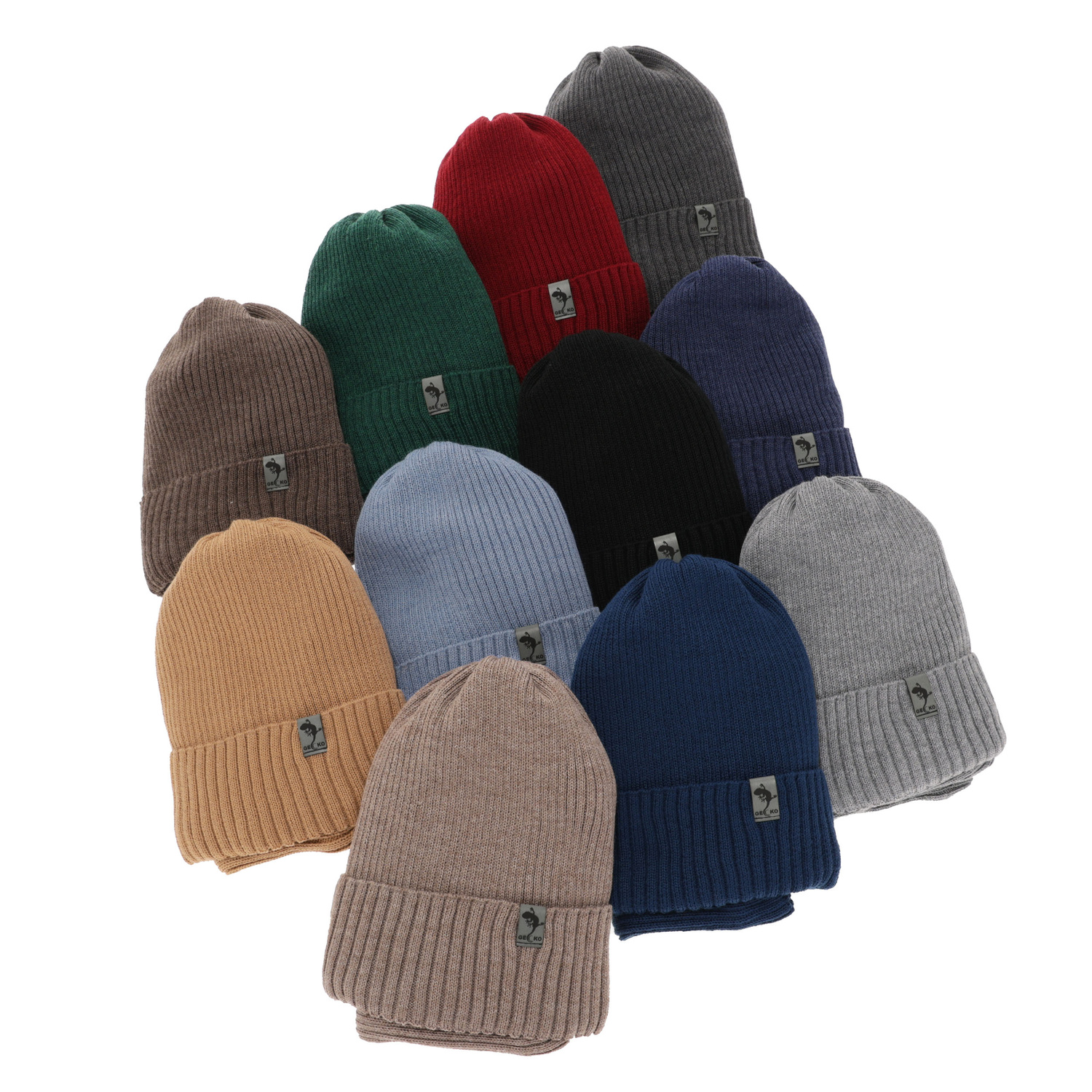 Boy's winter set: hat and tube scarf camel merino wool Gecko