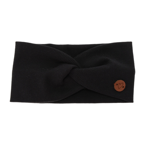 Girl's spring/ autumn headband cotton black Kasjana
