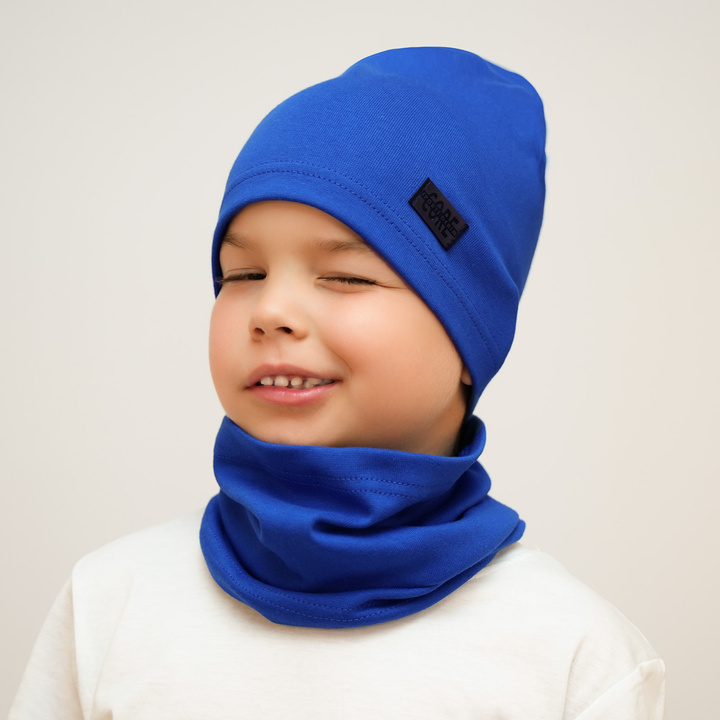 Boy's spring/ autumn set: hat and tube scarf khaki Frizi