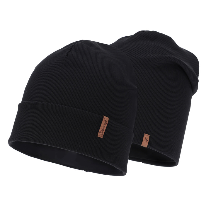 Woman's autumn/spring hat, black, cotton, Zenita