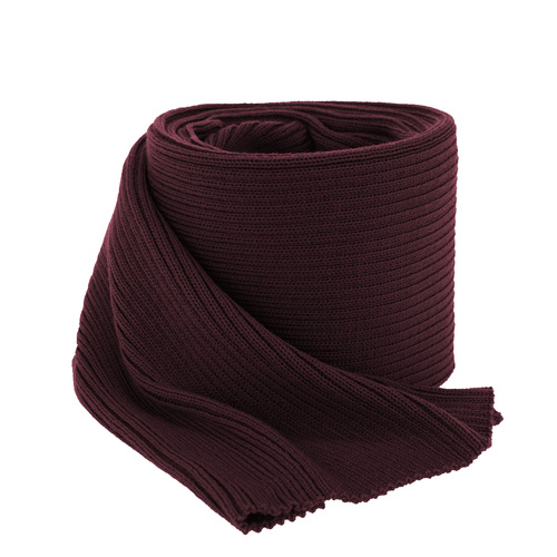 Woman's winter scarf, burgundy, 100% merino wool, Jessica