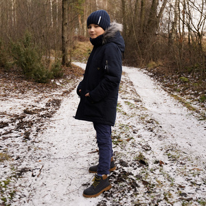 Boy's winter set: hat and tube scarf blue Livido