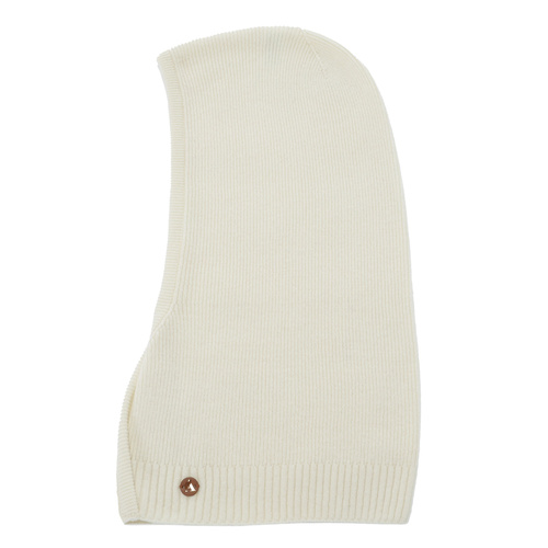 Balaclava autumn, winter, women's, cream, merino wool with cashmere, Kiruna