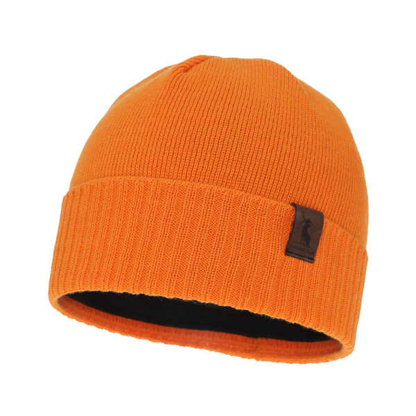 Men's winter hat - orange merino wool Hogan