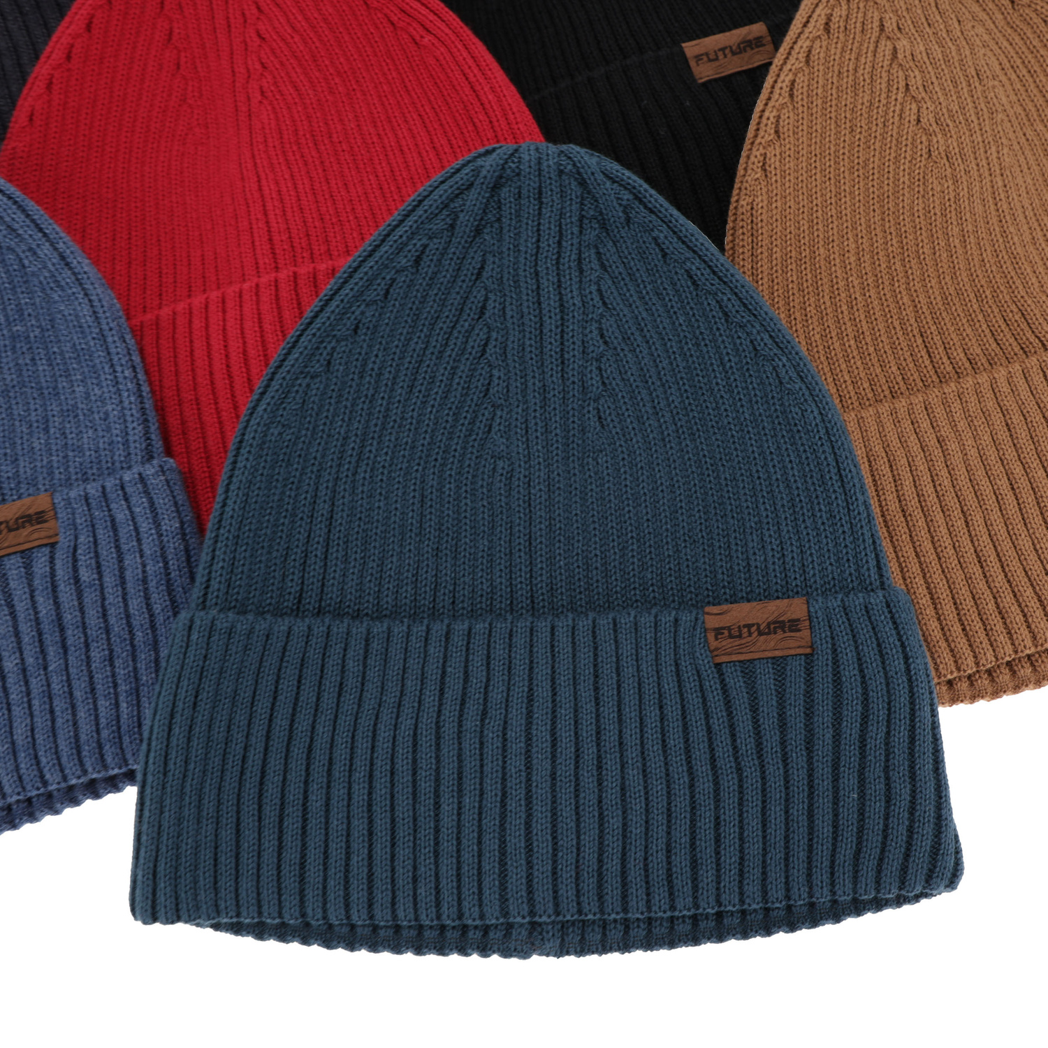 Men's spring and winter hat, with cotton, red Moss