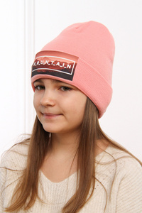 Girl's winter hat green Oksana