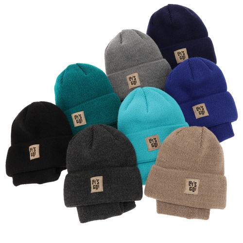 Boy's winter set: hat and tube scarf blue Joseph