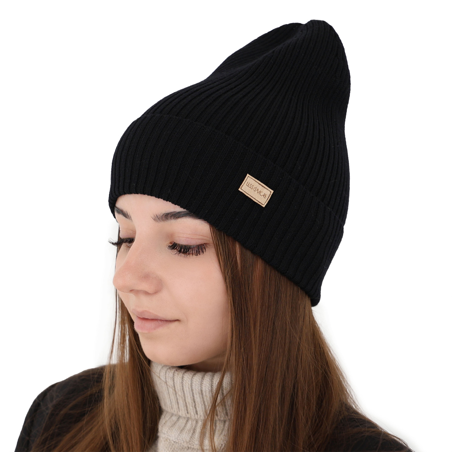 Woman's spring and winter hat beige Sophie 100% extra fine merino wool