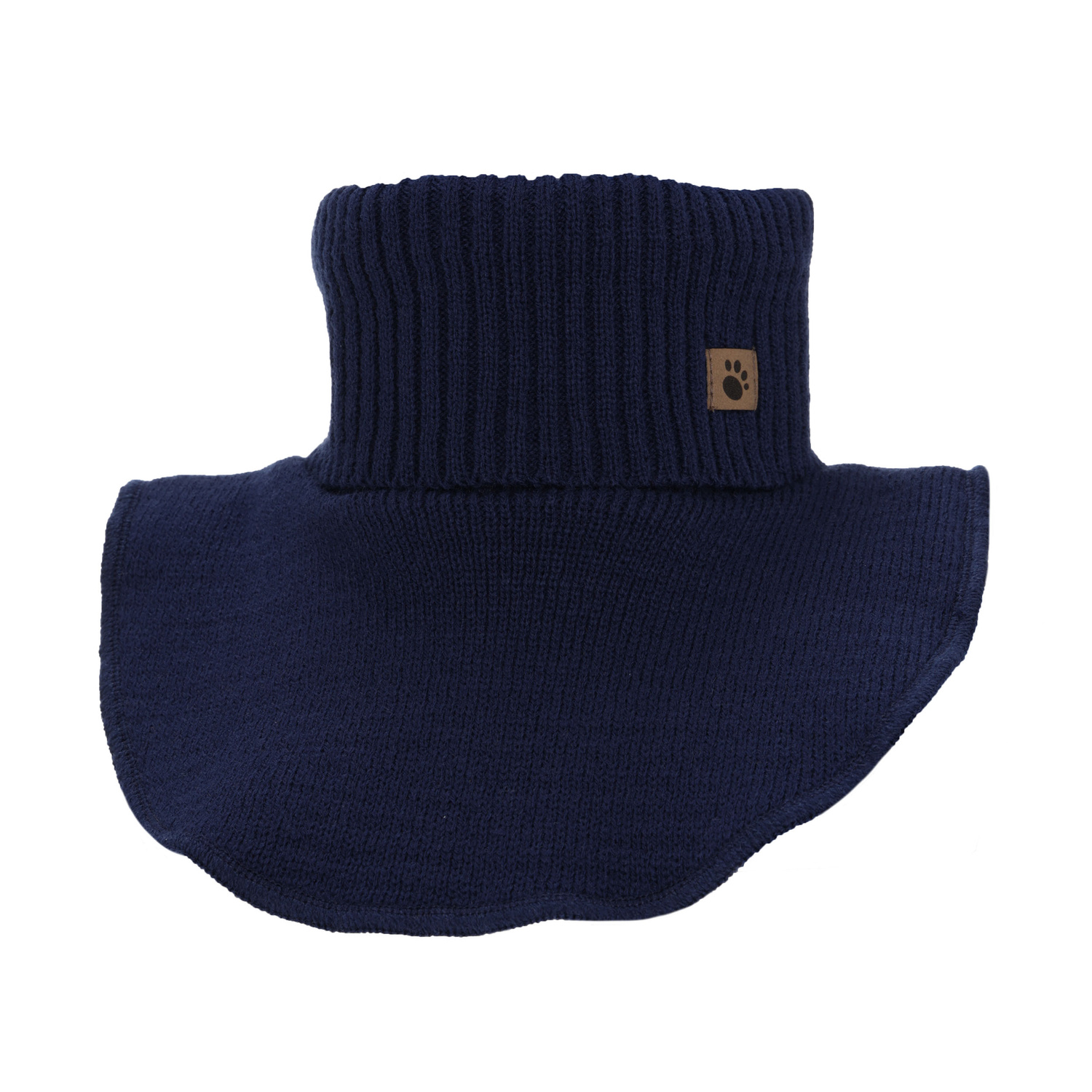 Boy's neck warmer, winter, navy blue, cotton lining, Lamor