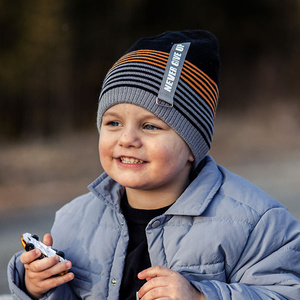 Boy's winter/ autumn set: cap with tube Lion