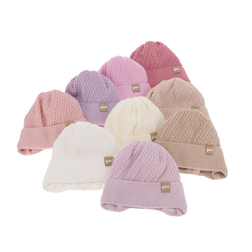 Girl's spring/ autumn hat beige with ears Dafia