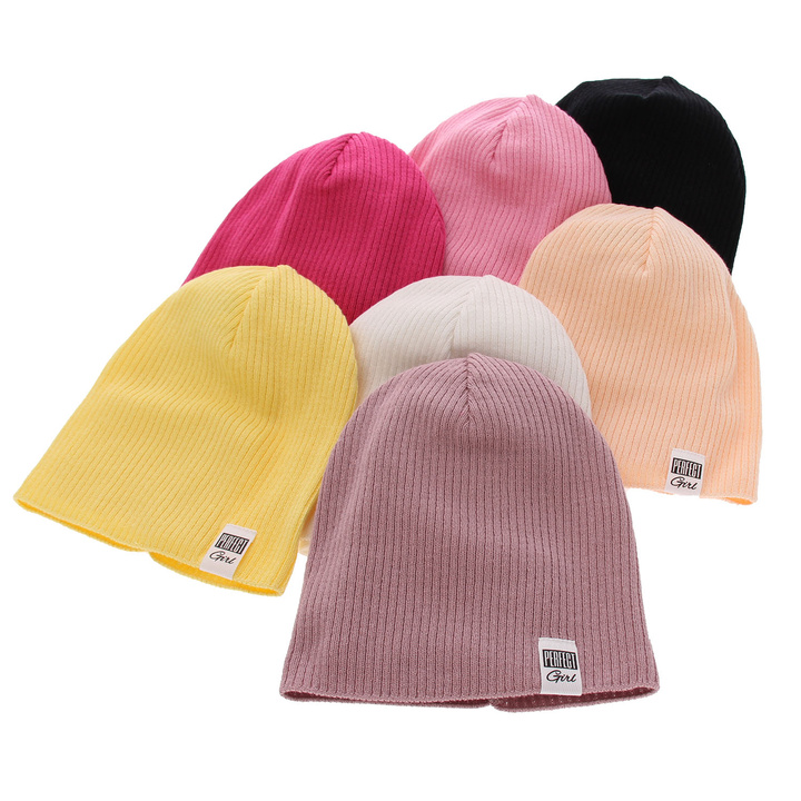 Girl's spring/ autumn set: hat and tube scarf pink Farinka