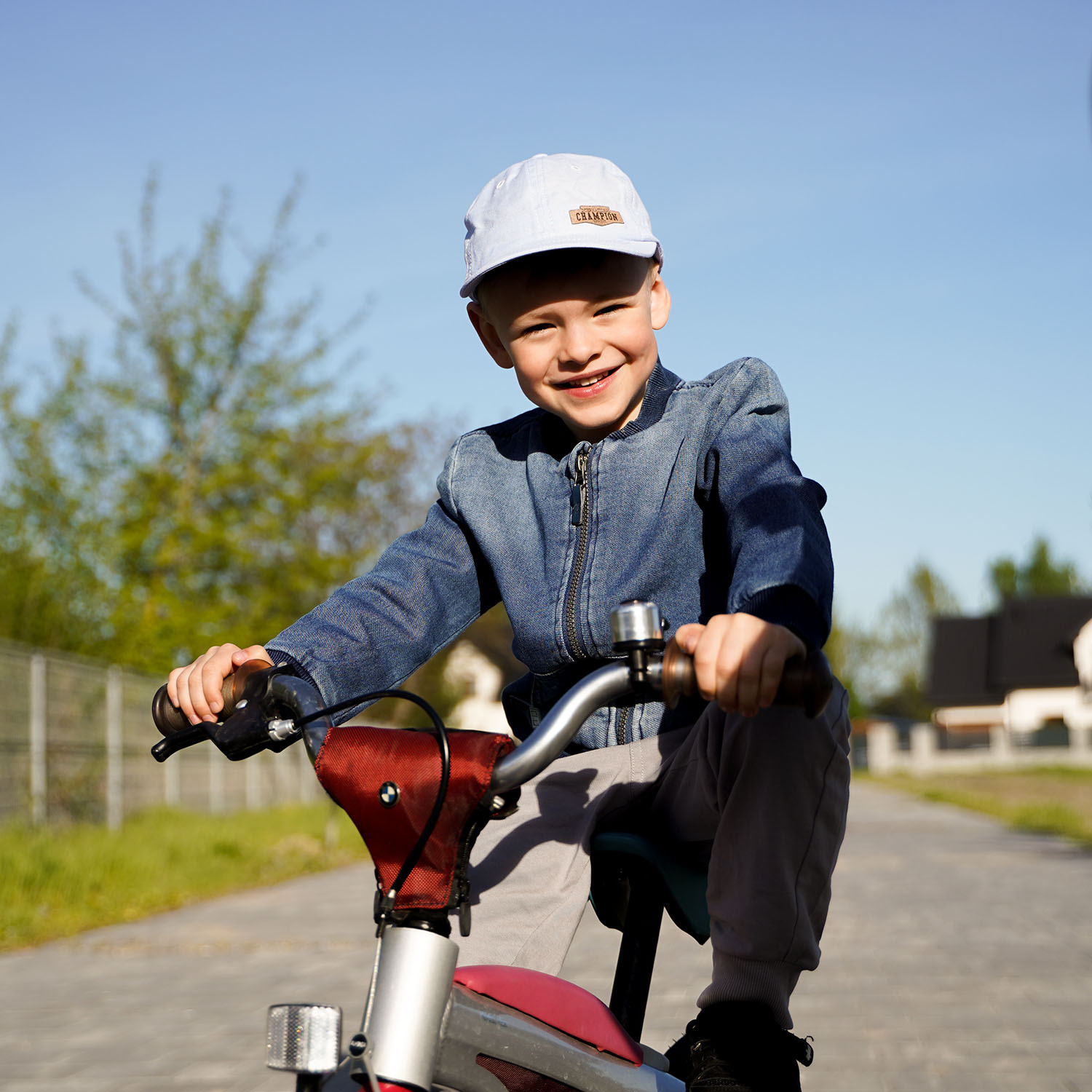 Boy's summer cap light blue Champion
