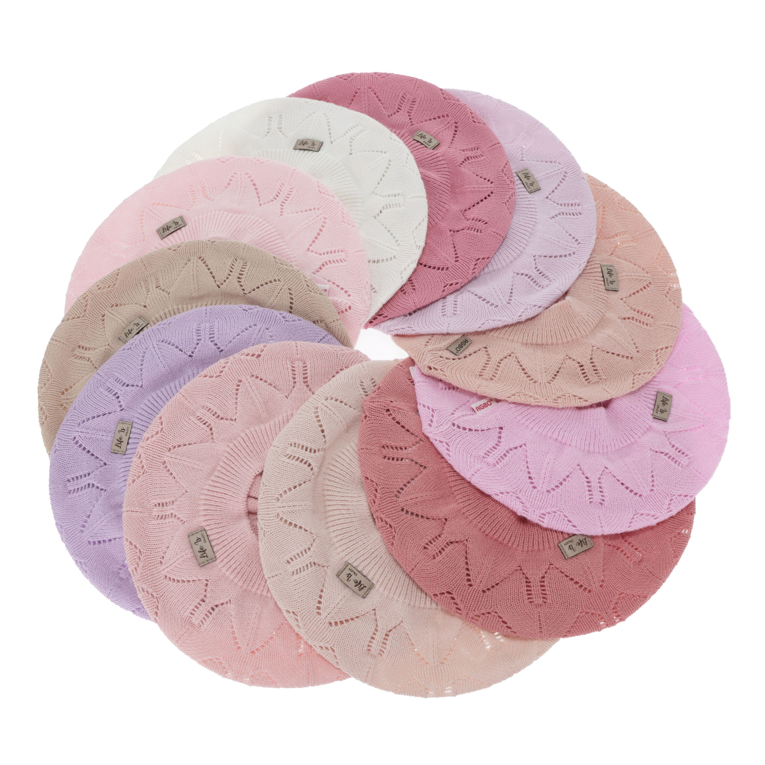 Girl's autumn/ spring beret, cream, Liveria