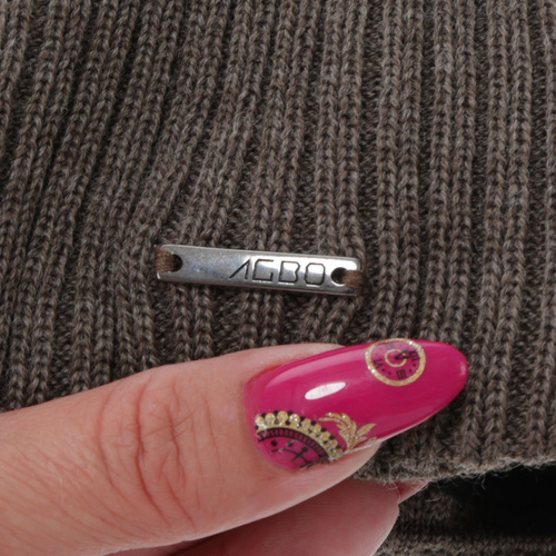 Men's winter hat, brown, with merino wool, Baltor