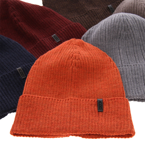 Thorin Men's Winter Hat - Navy Blue, 100% Extra Fine Merino Wool			
