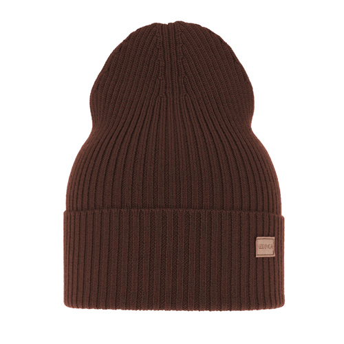 Woman's winter, spring hat, brown, 100% merino wool, Sophie