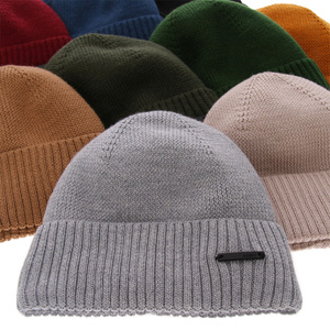 Men's winter hat, grey, merino wool Henk