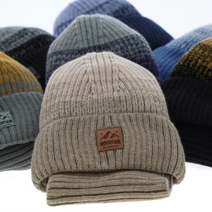 Boy's winter set: hat and tube scarf grey Ralph