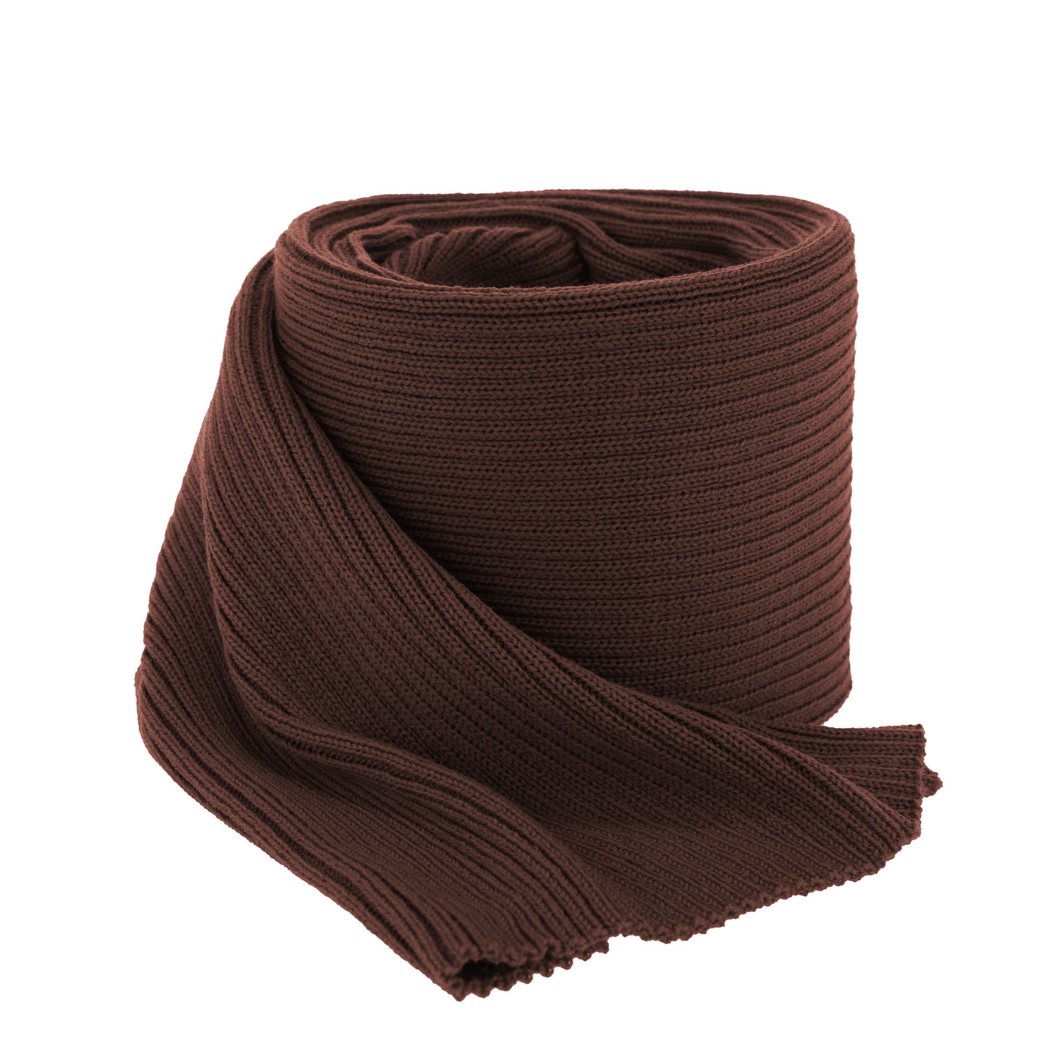 Woman's winter scarf, brown, 100% merino wool, Jessica