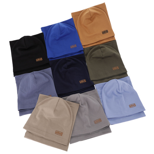 Boy's spring/ autumn set: hat and tube scarf black Frizer