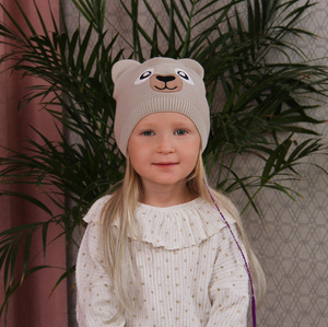 Girl's spring/ autumn hat pink Walentyna