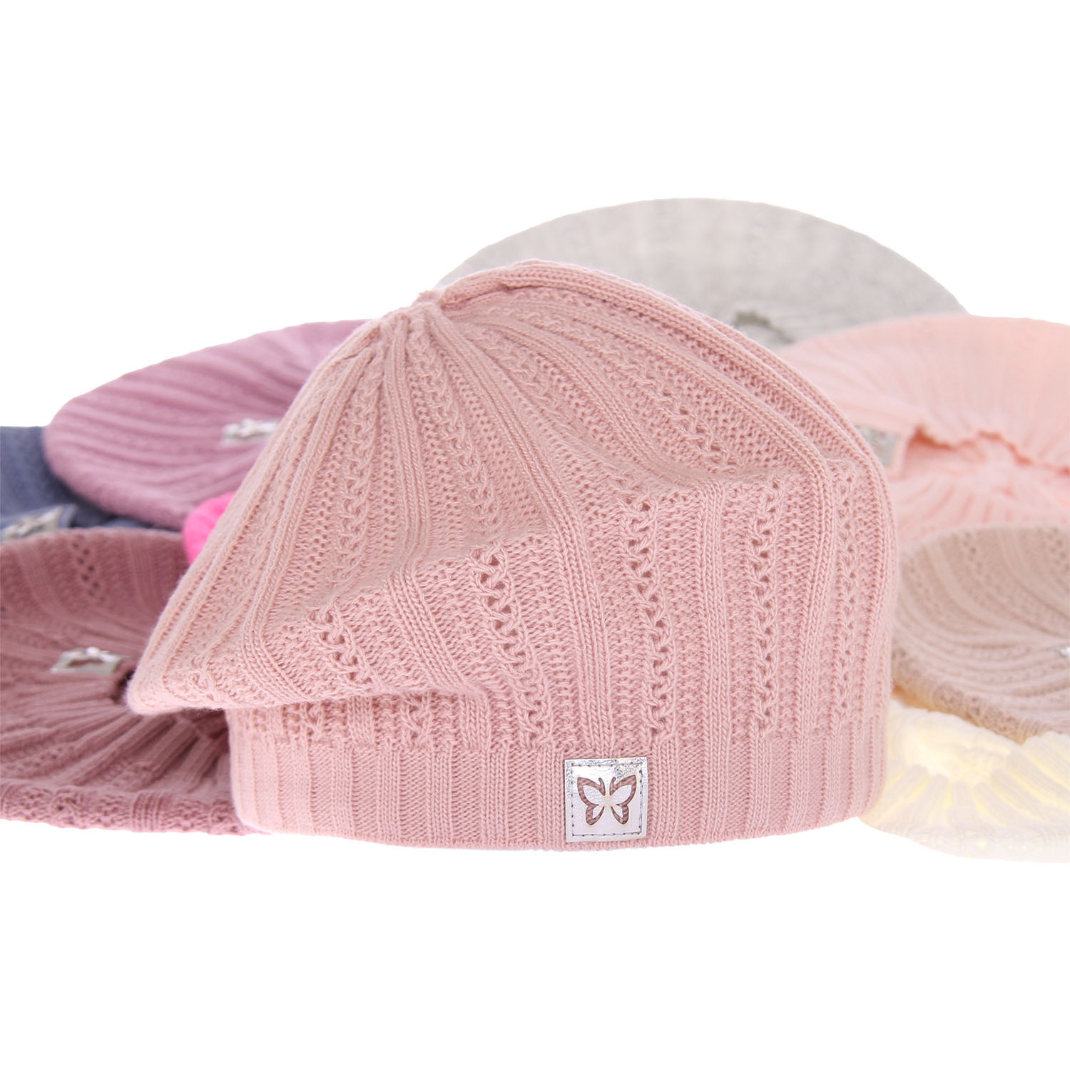 Girl's spring/ autumn beret pink Luina