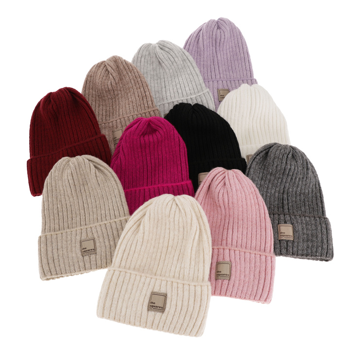 Woman's winter hat grey merino wool Benedetta