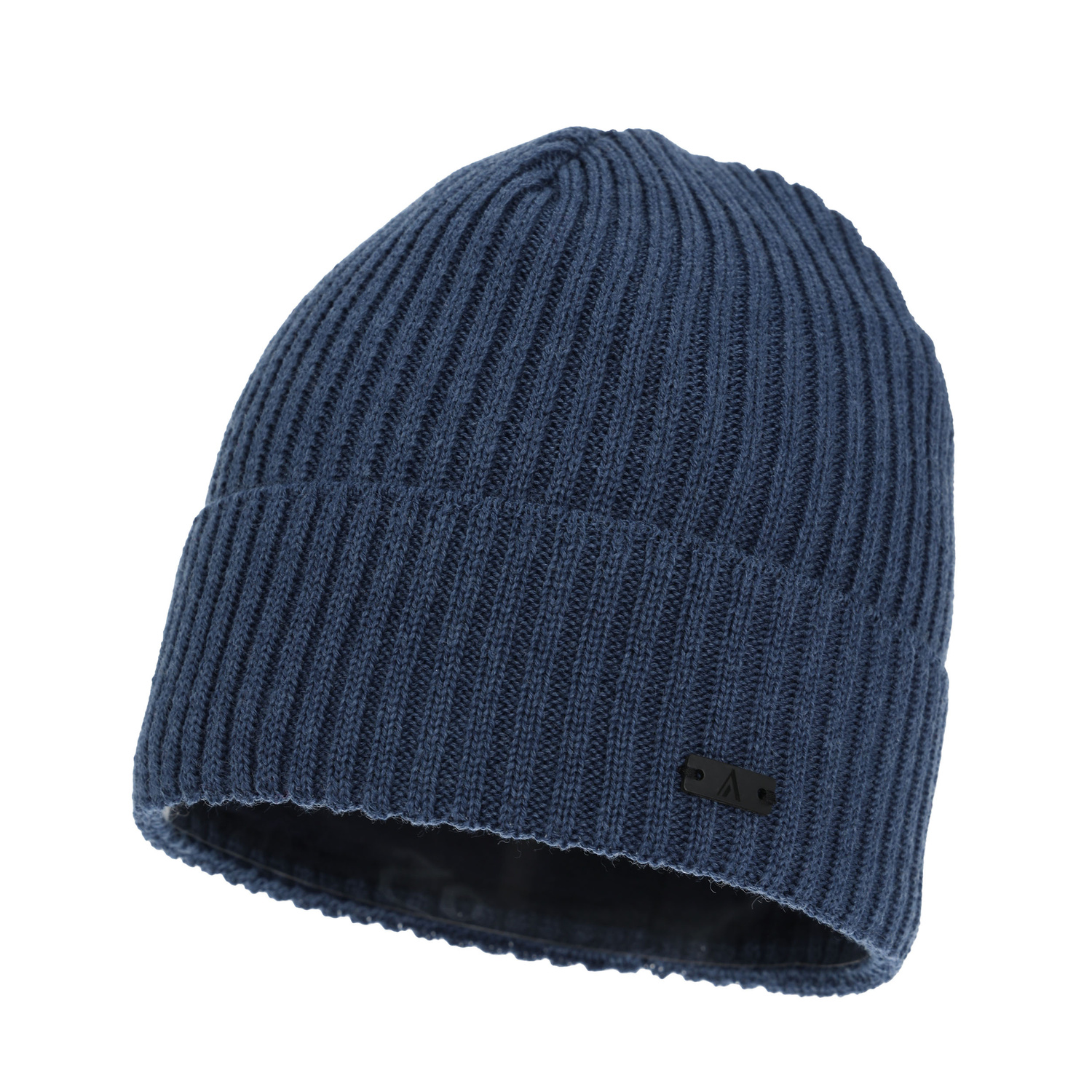 Men's winter hat, blue, with merino wool, Jeffrey