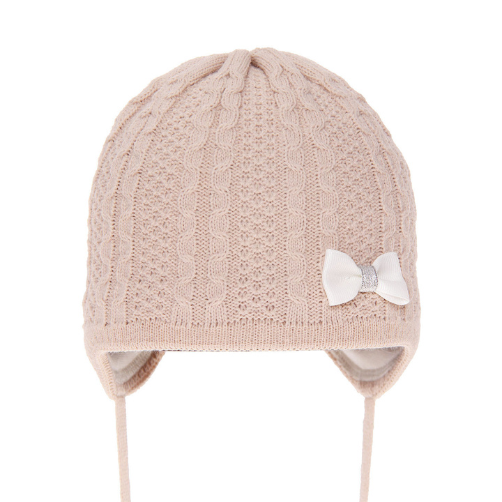 Girl's spring/ autumn hat beige Julianna with ears