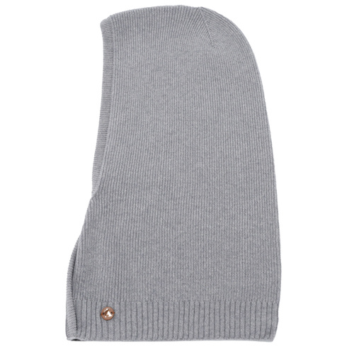 Balaclava autumn, winter, women's, grey, merino wool with cashmere, Kiruna
